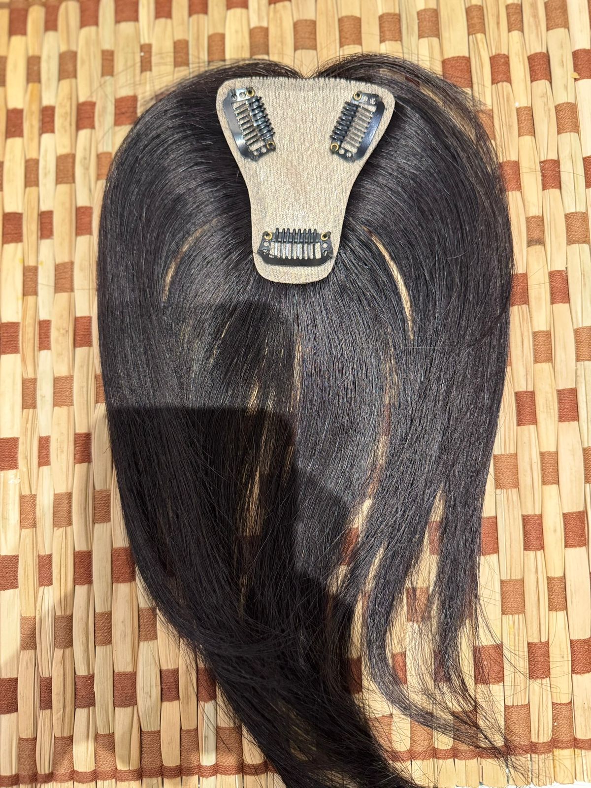 Hair Topper | 7x8 Size | 25cm Length | Natural Black | Volume Booster