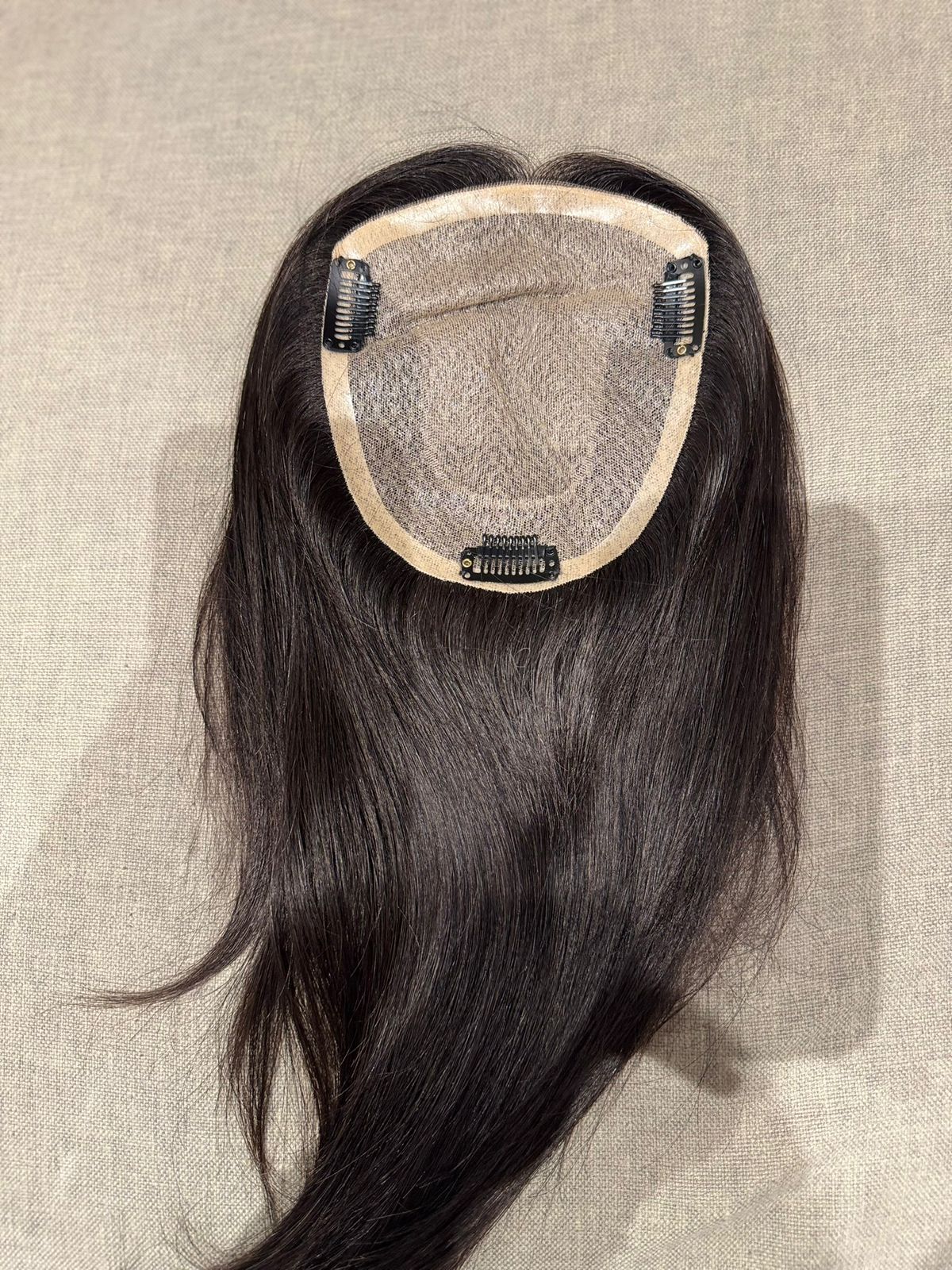 Hair Topper | 13x15 cm | 35cm Length | Natural Black | Full Coverage Solution