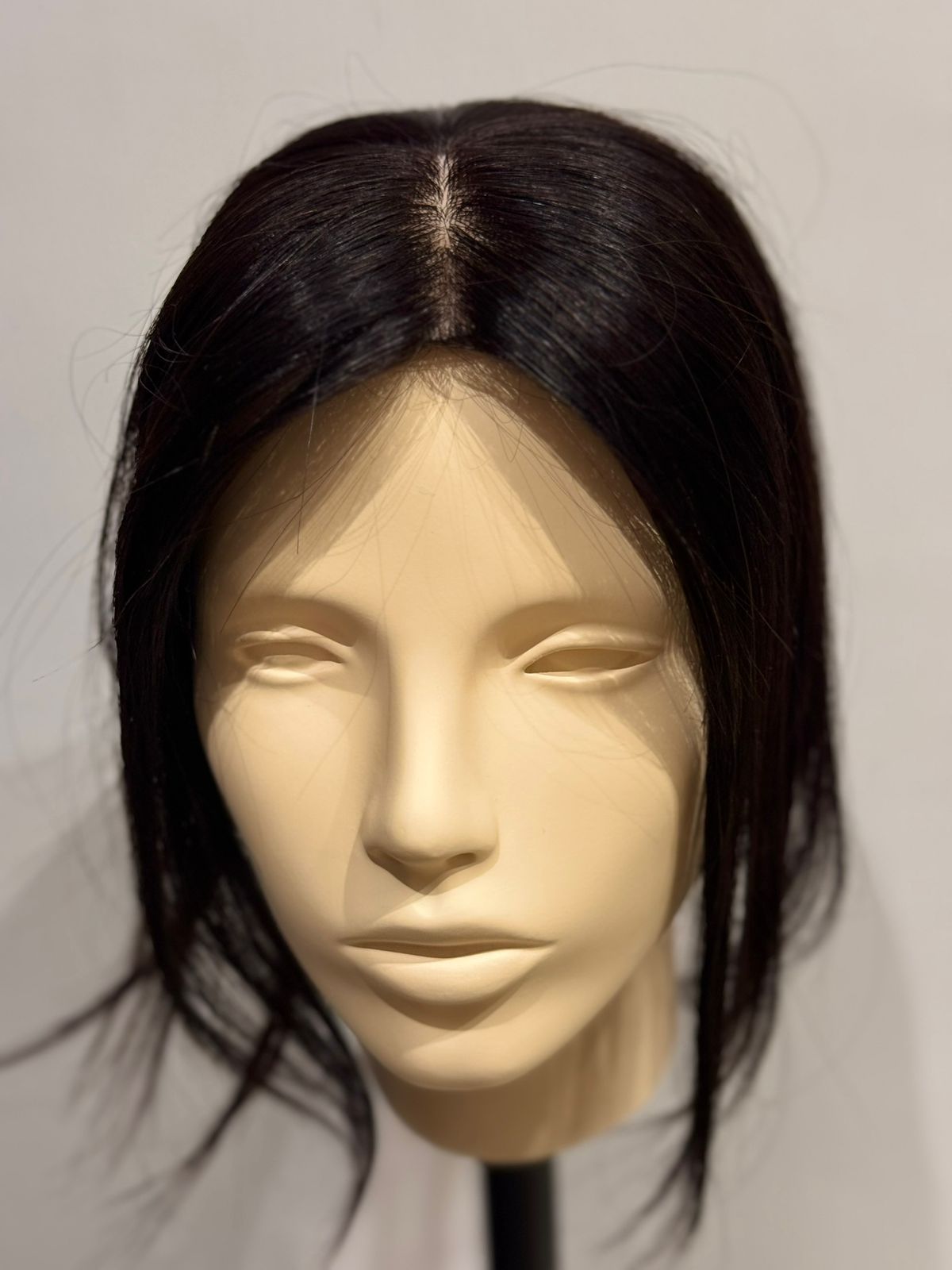 Hair Topper | 8x12 cm | 30cm Length | Natural Black | Lightweight Coverage